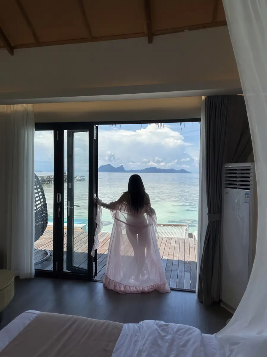 Overwater balcony view